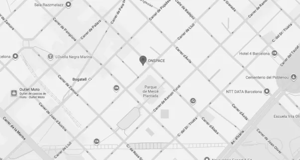 Ubicación de OnSpace en Barcelona